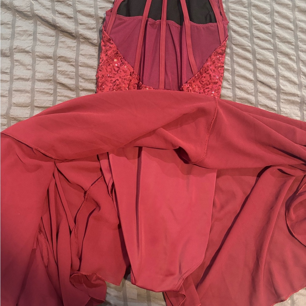 Weissman Burgundy Dance Costume - image 5